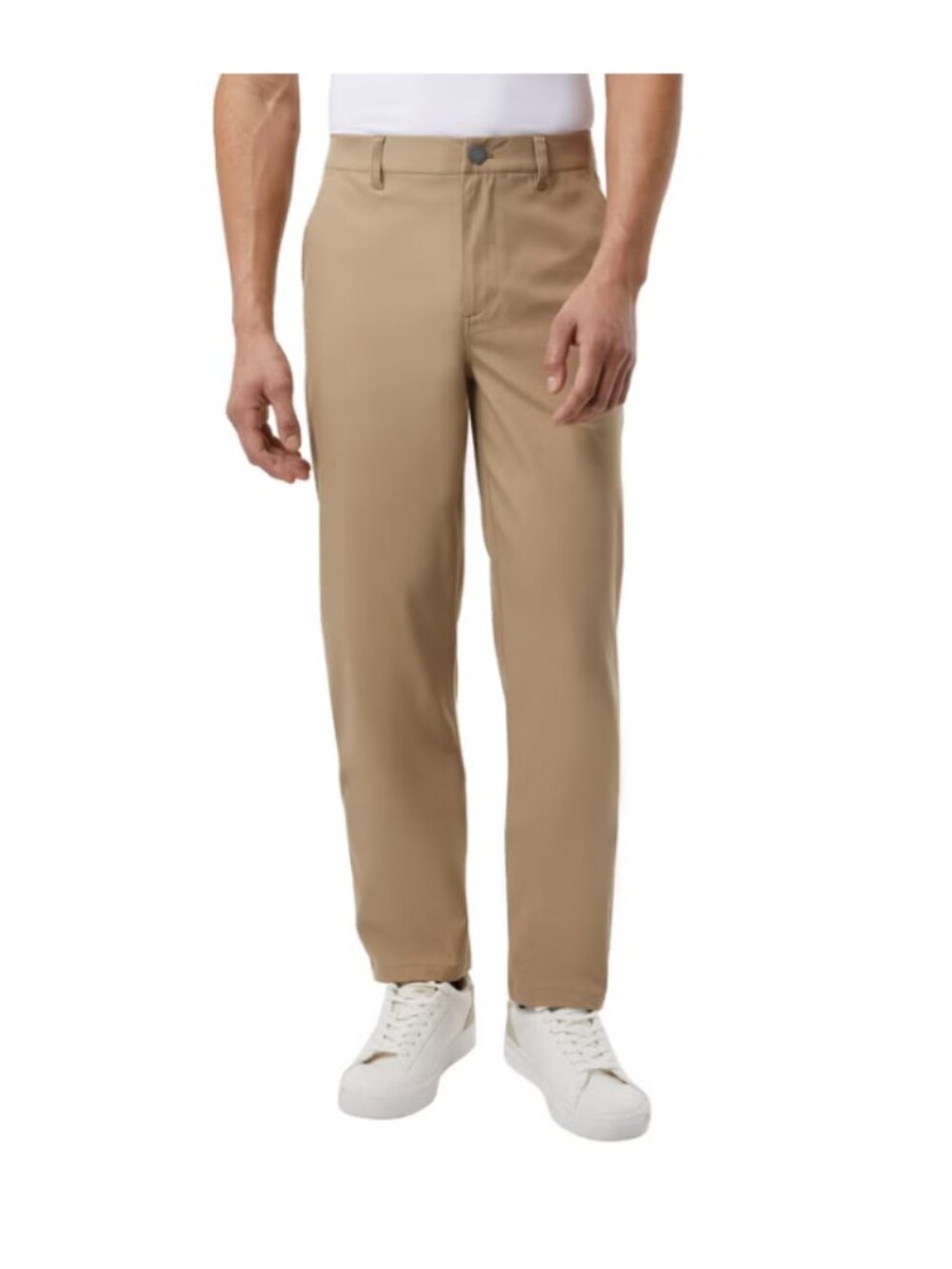 32 Degrees Men's Chino Pant, Regular Fit, Stretch, Tan Size 40x32